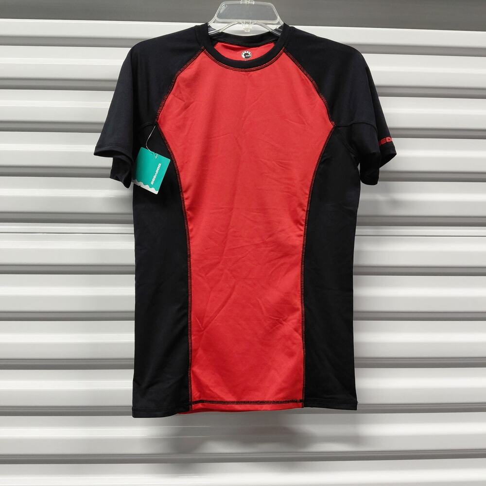 Sea Doo Mens Rashguard Performance Shirt Size Small Red Short Sleeve Outdoor